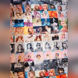 Taylor Swift Ultimate Fan Colorful Album Cover Throw Blanket